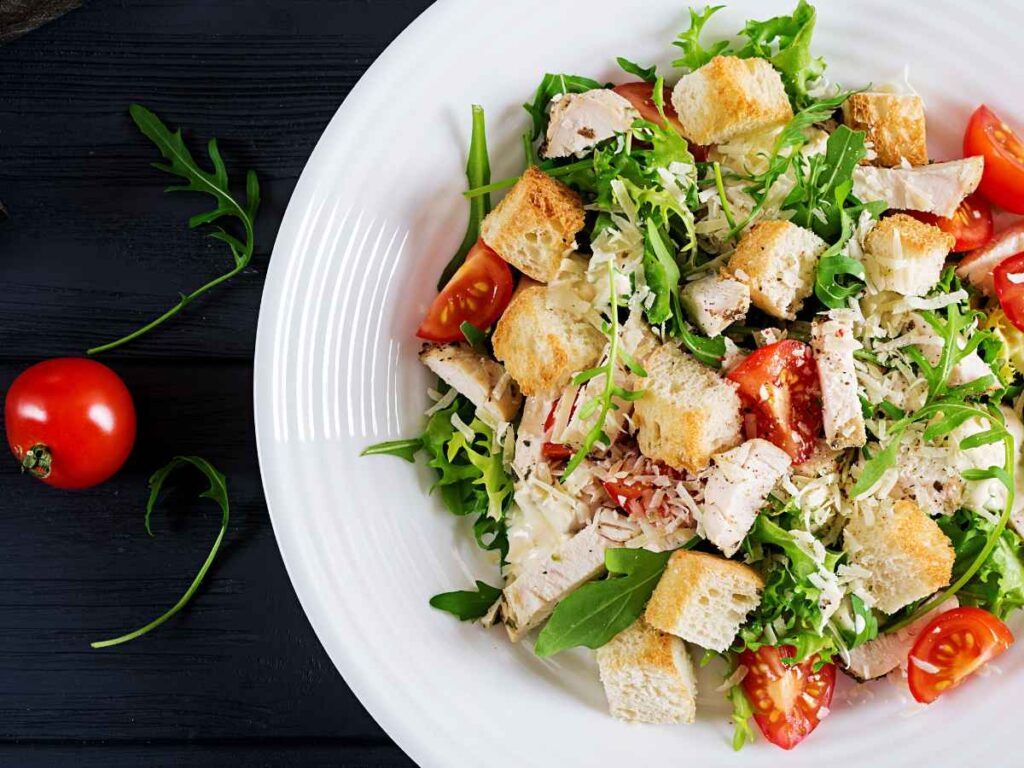 receta de ensalada de pollo y queso