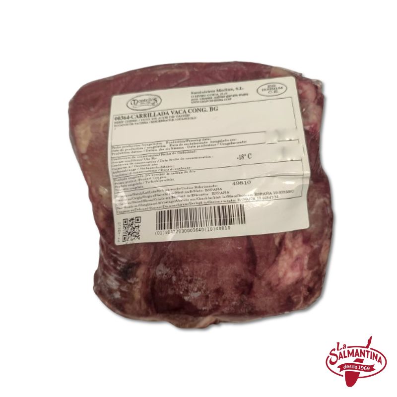 CARRILLERA DE TERNERA CONGELADA. 1 Kg aprox.