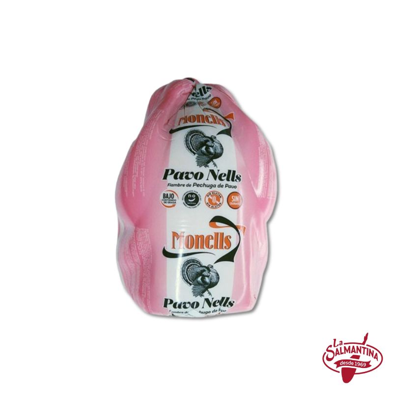 PECHUGA DE PAVO "MONELLS". SIN COLORANTE, SIN GLUTEN Y SIN LACTOSA. (al corte)