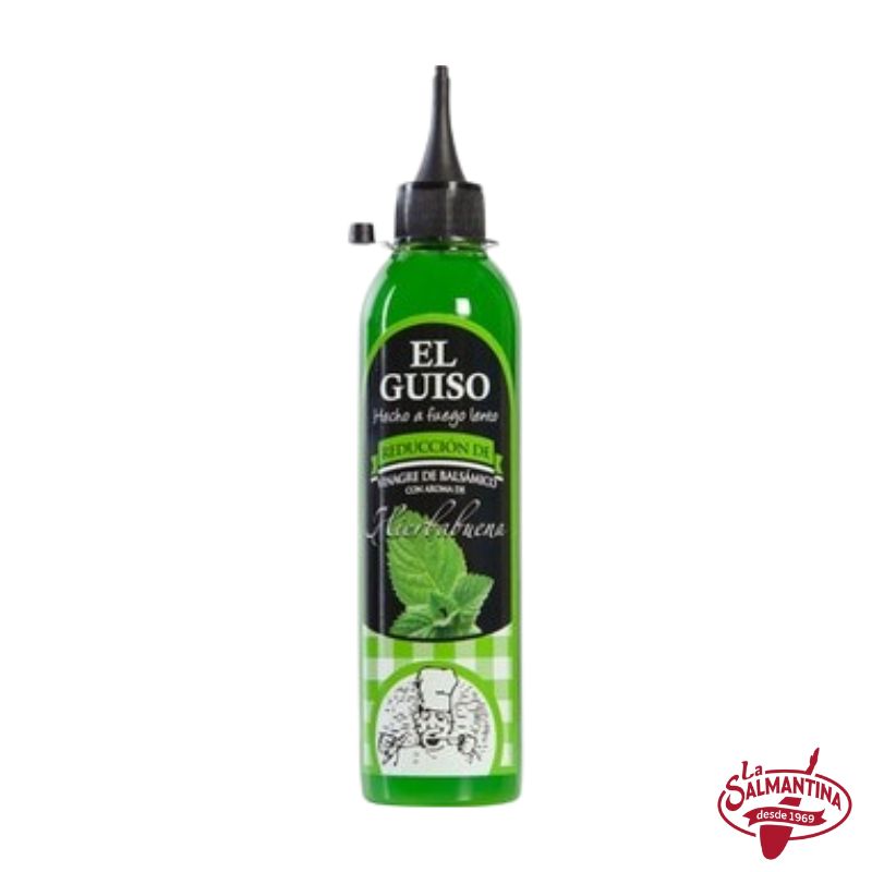 REDUCCIÓN DE VINAGRE BALSÁMICO AROMA DE HIERBABUENA. 250 ML