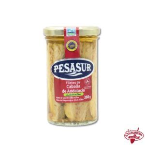 FILETES DE CABALLA DE ANDALUCÍA EN ACEITE DE OLIVA "PESASUR" 260 gr.