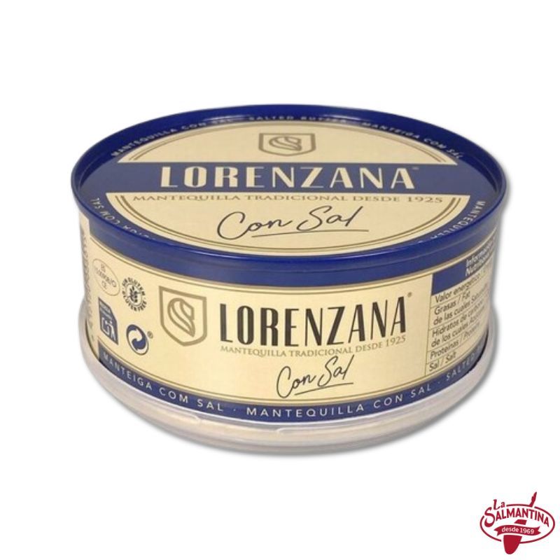 MANTEQUILLA CON SAL LORENZANA. 250 GR.
