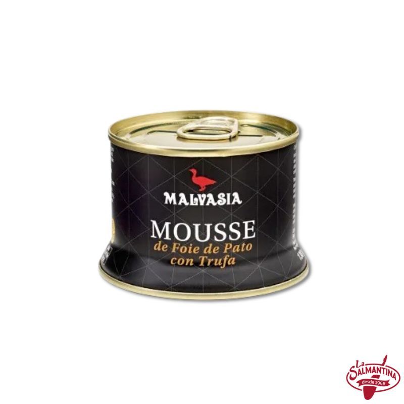 MOUSSE DE FOIE GRAS DE PATO CON TRUFA MALVASIA 130 GR. 1 MOUSSE DE FOIE GRAS DE PATO CON TRUFA MALVASIA 130 GR.