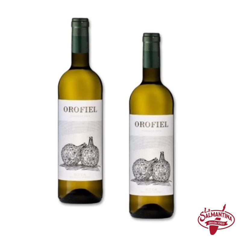 2 BOTELLAS: VINO BLANCO OROFIEL VERDEJO 750 ML.