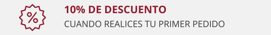 Descuento de primer pedido Tienda online de productos gourmet