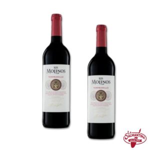 2 BOTELLAS: VINO TINTO TEMPRANILLO LOS MOLINOS 750 ML.