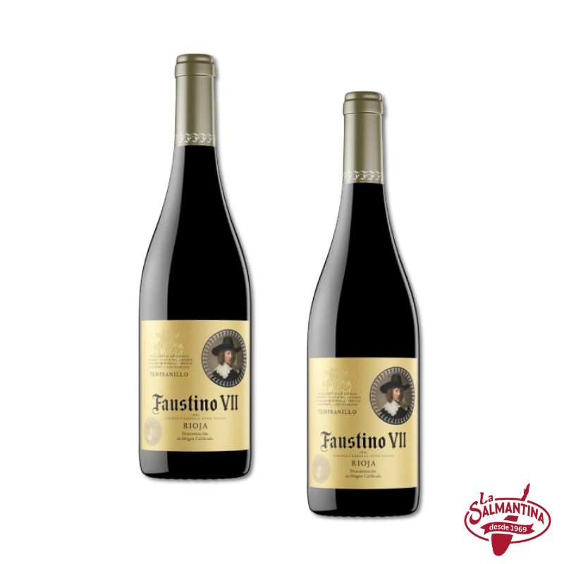 2 BOTELLAS: VINO TINTO FAUSTINO VII TEMPRANILLO 750 ML.
