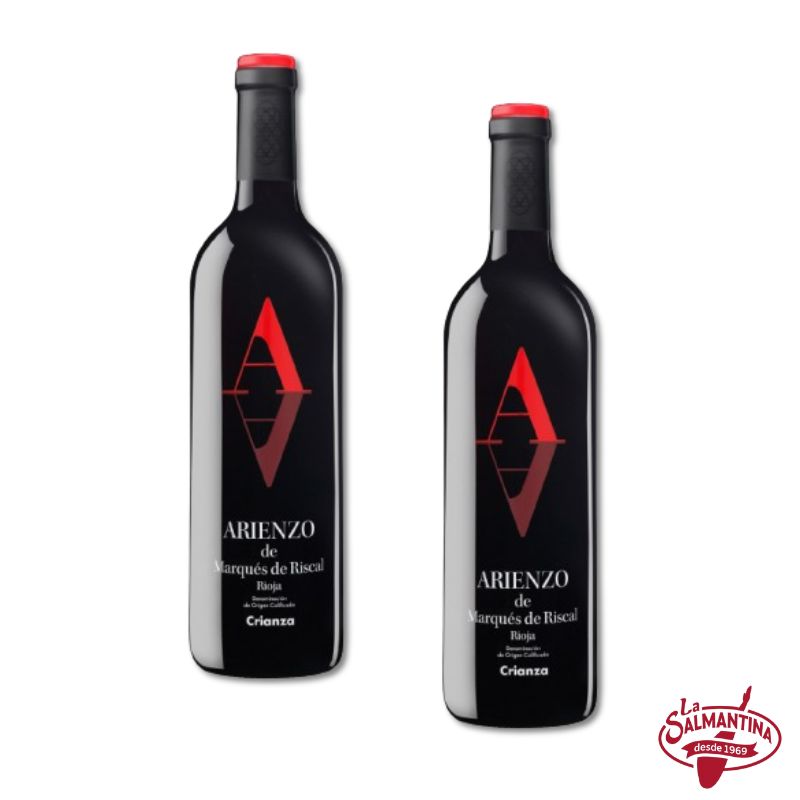 2 BOTELLAS: VINO TINTO MARQUES DE ARIENZO CRIANZA 750 ML.