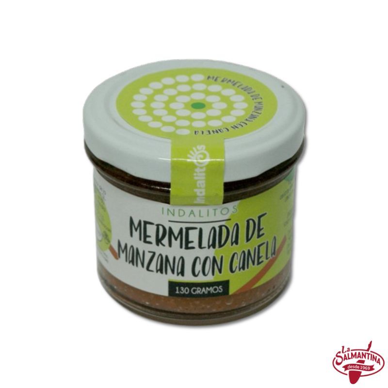 MERMELADA DE MANZANA CON CANELA "INDALITOS" 130 GR.