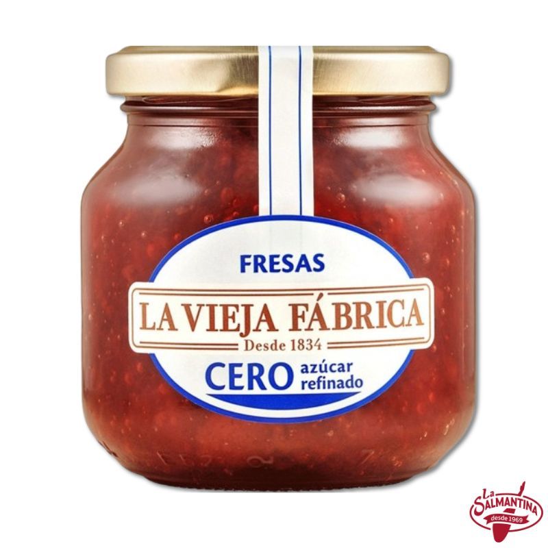MERMELADA FRESA CERO AZÚCAR "LA VIEJA FÁBRICA" 280 GR.