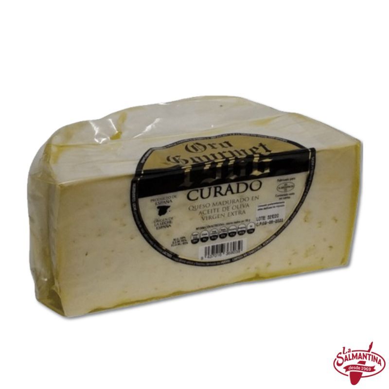 QUESO MEZCLA CURADO "ORO GOURMET 1966" Mitad 1,400 KG.