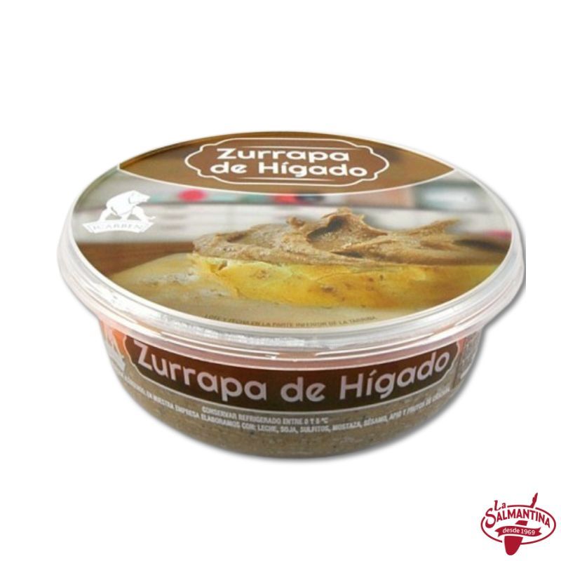 ZURRAPA DE HÍGADO EN MANTECA COLORÁ "ICARBEN" 250 GR.