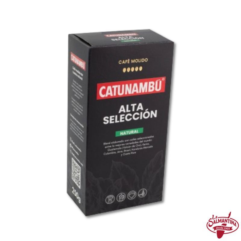 CAFÉ MOLIDO NATURAL ALTA SELECCIÓN "CATUNAMBÚ". 250 GR