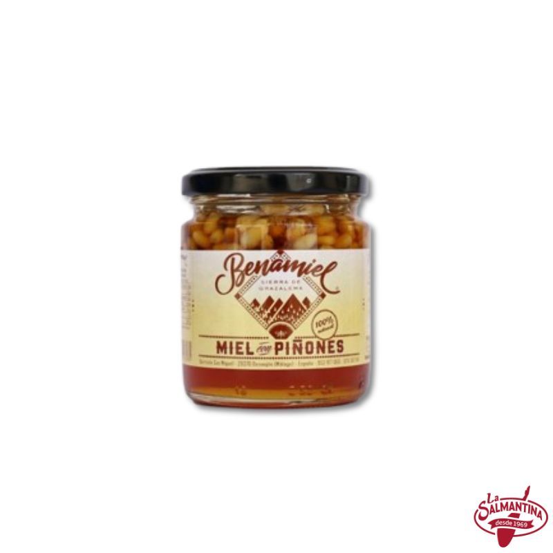 MIEL CON PIÑONES "BENAMIEL" 280 GR.