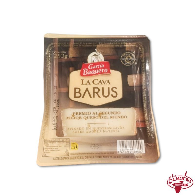QUESO LA CAVA BARUS "GARCIA BAQUERO" CUÑA 250 G.