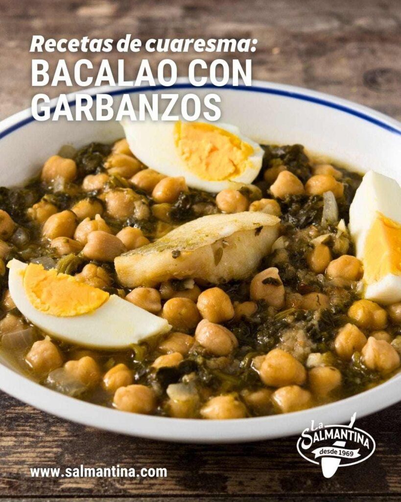 bacalao en Cuaresma: receta bacalao con garbanzos 