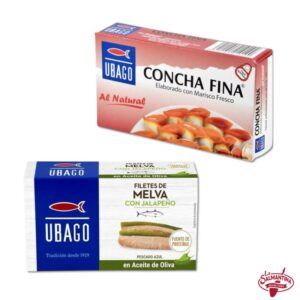 OFERTA: CONCHA FINA "UBAGO" 90g. + FILETES DE MELVA CON JALAPEÑO "UBAGO" 115g.