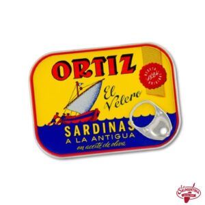 SARDINAS A LA ANTIGUA EN ACEITE DE OLIVA "ORTIZ". 140 GR.
