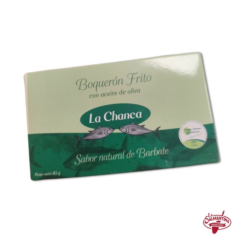 BOQUERÓN FRITO CON ACEITE DE OLIVA "LA CHANCA" 85 gr.
