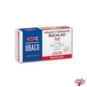 Tienda online de productos gourmet 29 PATÉ DE HÍGADO Y HUEVAS DE BACALAO "UBAGO" 125 GR.