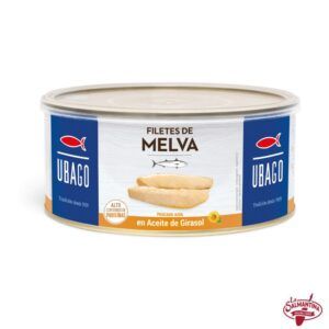 Tienda online de productos gourmet 28 FILETES DE MELVA EN ACEITE DE GIRASOL "UBAGO" 950 GR.