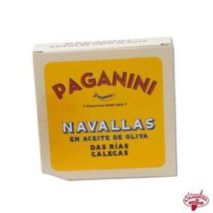 Tienda online de productos gourmet 30 NAVAJAS EN ACEITE DE OLIVA "PAGANINI". 110 gr.