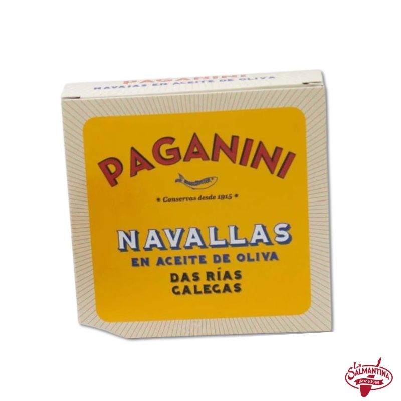 NAVAJAS EN ACEITE DE OLIVA "PAGANINI". 110 gr.