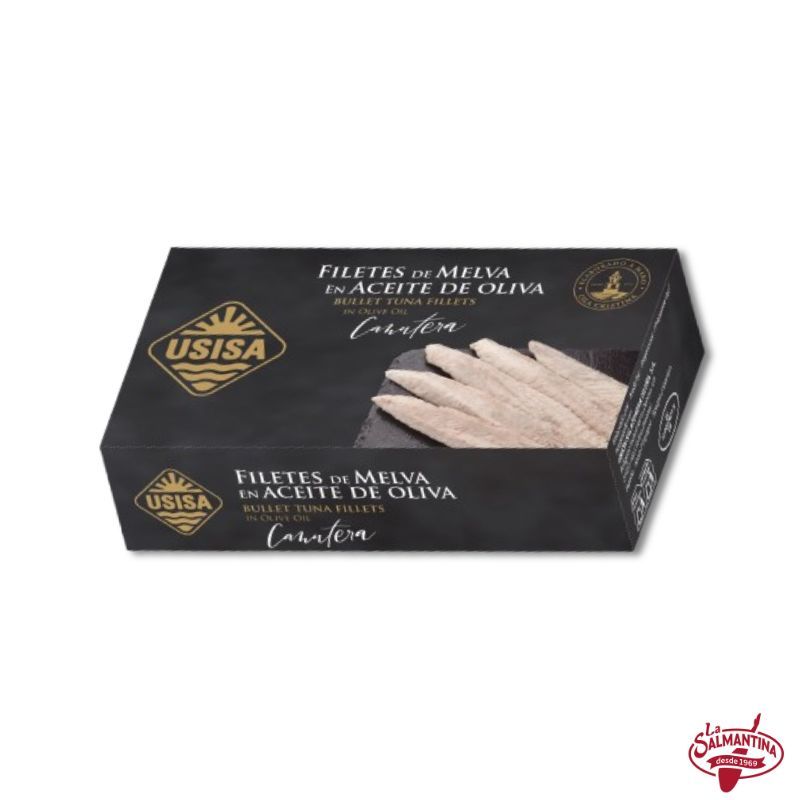 FILETES DE MELVA CANUTERA EN ACEITE DE OLIVA "USISA" 120 gr.