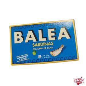 Tienda online de productos gourmet 31 SARDINAS EN ACEITE DE OLIVA "BALEA". 115 gr.