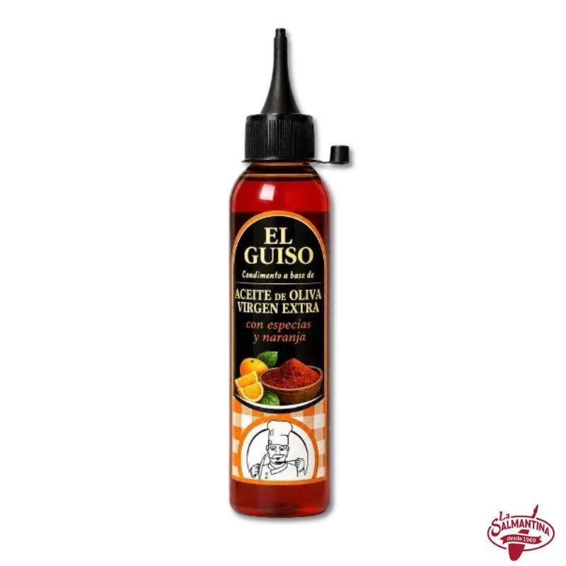 CONDIMENTO DE AOVE CON ESPECIAS Y NARANJA "EL GUISO" 150 ML. 1 CONDIMENTO DE AOVE CON ESPECIAS Y NARANJA "EL GUISO" 150 ML.