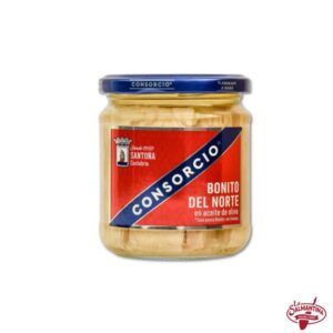 Tienda online de productos gourmet 29 FILETES DE BONITO DEL NORTE EN ACEITE DE OLIVA "CONSORCIO". 190 GR.