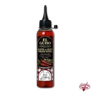 Tienda online de productos gourmet 28 CONDIMENTO DE AOVE CON CHIPOTLE "EL GUISO" 150 ML.
